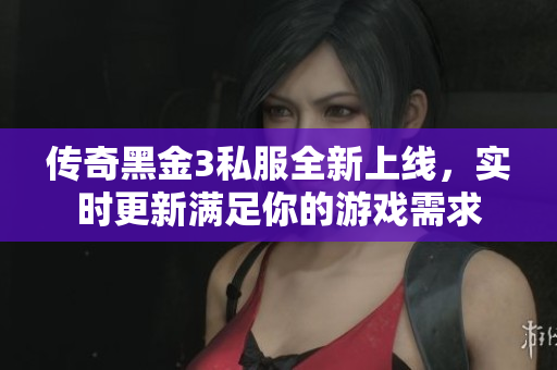 传奇黑金3私服全新上线，实时更新满足你的游戏需求