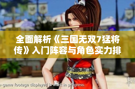 全面解析《三国无双7猛将传》入门阵容与角色实力排行