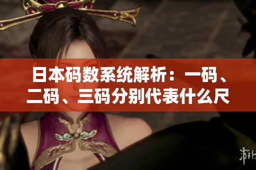 日本码数系统解析：一码、二码、三码分别代表什么尺码