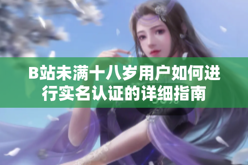B站未满十八岁用户如何进行实名认证的详细指南