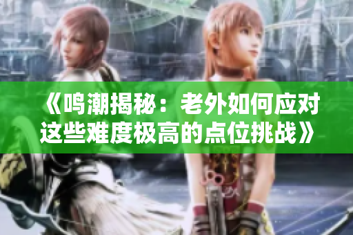 《鸣潮揭秘：老外如何应对这些难度极高的点位挑战》