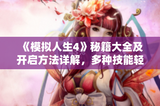 《模拟人生4》秘籍大全及开启方法详解，多种技能轻松获取