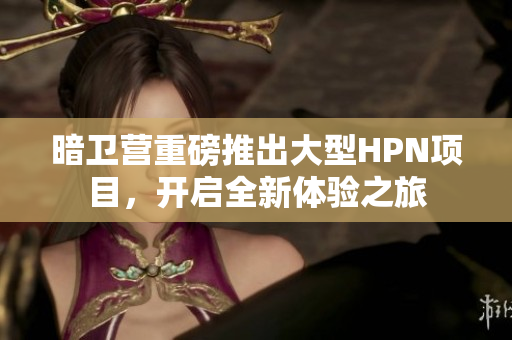 暗卫营重磅推出大型HPN项目，开启全新体验之旅
