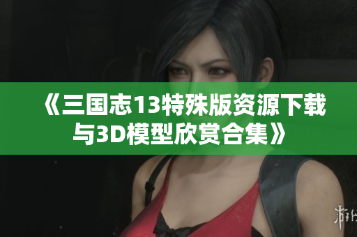 《三国志13特殊版资源下载与3D模型欣赏合集》