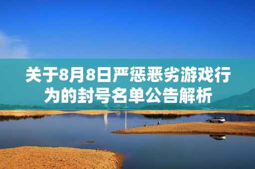 关于8月8日严惩恶劣游戏行为的封号名单公告解析