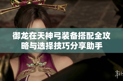 御龙在天神弓装备搭配全攻略与选择技巧分享助手