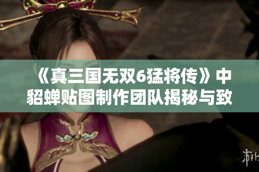 《真三国无双6猛将传》中貂蝉贴图制作团队揭秘与致敬