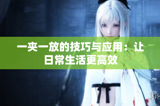 一夹一放的技巧与应用：让日常生活更高效