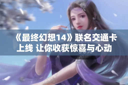 《最终幻想14》联名交通卡上线 让你收获惊喜与心动