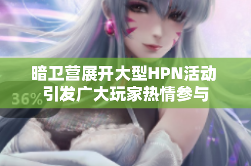 暗卫营展开大型HPN活动 引发广大玩家热情参与