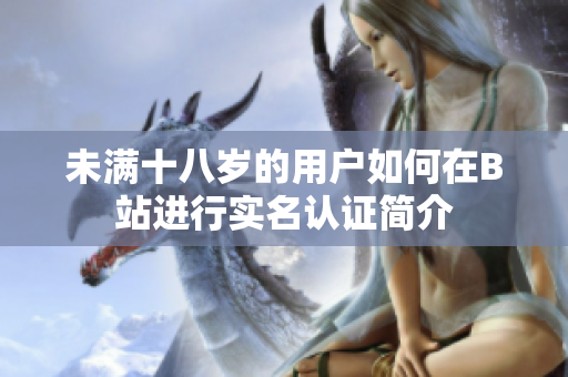 未满十八岁的用户如何在B站进行实名认证简介