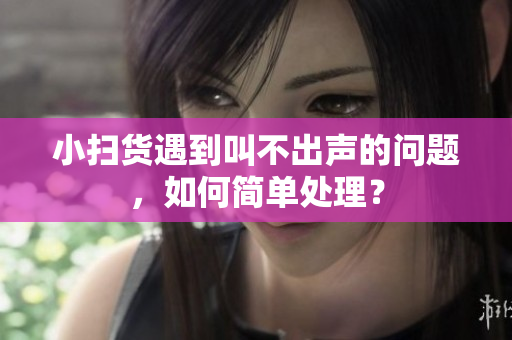 小扫货遇到叫不出声的问题，如何简单处理？