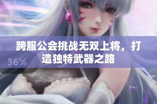 跨服公会挑战无双上将，打造独特武器之路