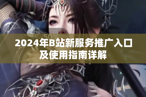2024年B站新服务推广入口及使用指南详解