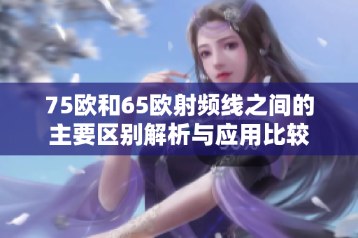 75欧和65欧射频线之间的主要区别解析与应用比较