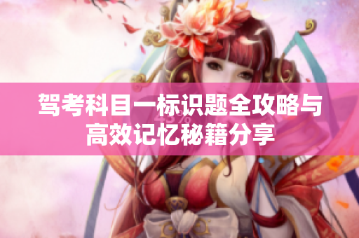 驾考科目一标识题全攻略与高效记忆秘籍分享