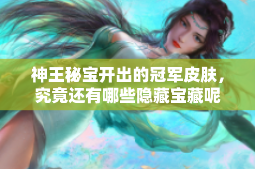 神王秘宝开出的冠军皮肤，究竟还有哪些隐藏宝藏呢