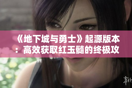《地下城与勇士》起源版本：高效获取红玉髓的终极攻略揭秘