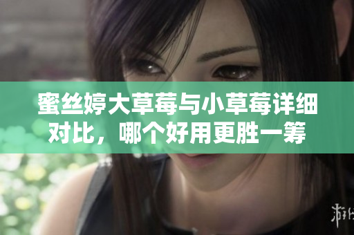 蜜丝婷大草莓与小草莓详细对比，哪个好用更胜一筹