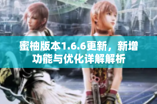 蜜柚版本1.6.6更新，新增功能与优化详解解析