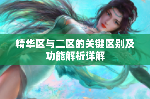 精华区与二区的关键区别及功能解析详解