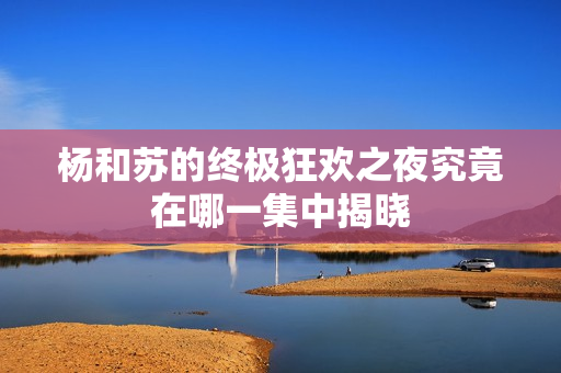 杨和苏的终极狂欢之夜究竟在哪一集中揭晓