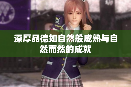 深厚品德如自然般成熟与自然而然的成就