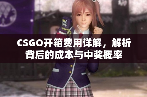 CSGO开箱费用详解，解析背后的成本与中奖概率