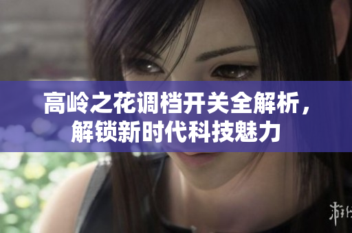 高岭之花调档开关全解析，解锁新时代科技魅力