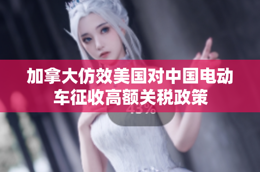 加拿大仿效美国对中国电动车征收高额关税政策