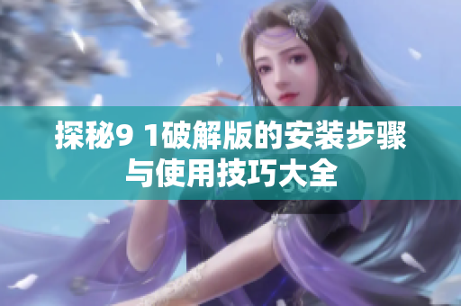 探秘9 1破解版的安装步骤与使用技巧大全