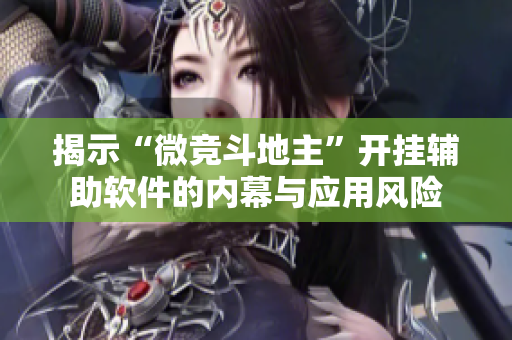 揭示“微竞斗地主”开挂辅助软件的内幕与应用风险