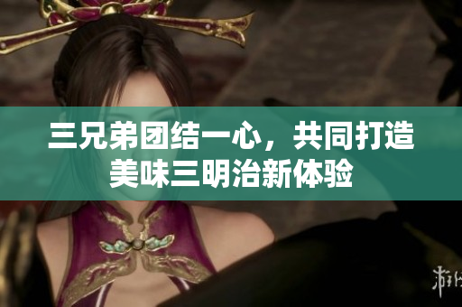 三兄弟团结一心，共同打造美味三明治新体验