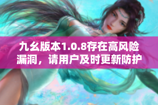 九幺版本1.0.8存在高风险漏洞，请用户及时更新防护