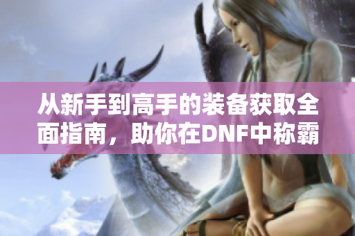 从新手到高手的装备获取全面指南，助你在DNF中称霸！