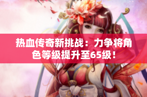 热血传奇新挑战：力争将角色等级提升至65级！