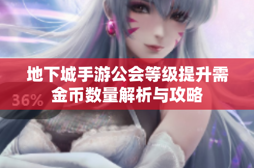 地下城手游公会等级提升需金币数量解析与攻略