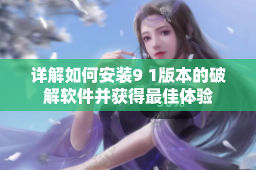 详解如何安装9 1版本的破解软件并获得最佳体验