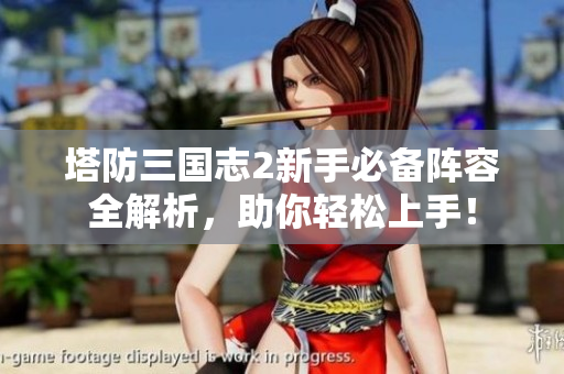 塔防三国志2新手必备阵容全解析，助你轻松上手！