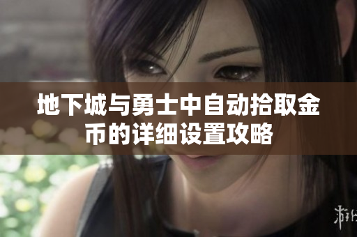 地下城与勇士中自动拾取金币的详细设置攻略