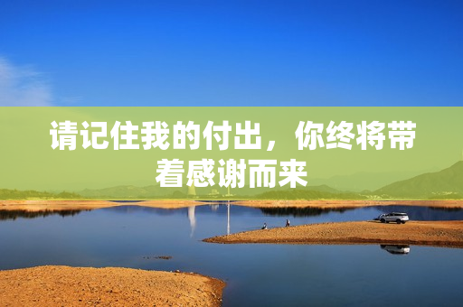 请记住我的付出，你终将带着感谢而来