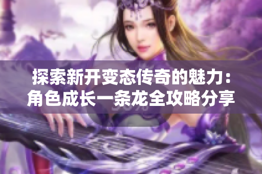 探索新开变态传奇的魅力：角色成长一条龙全攻略分享