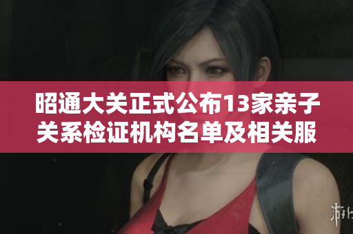 昭通大关正式公布13家亲子关系检证机构名单及相关服务解析