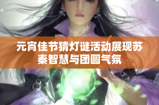 元宵佳节猜灯谜活动展现苏秦智慧与团圆气氛
