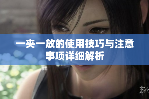 一夹一放的使用技巧与注意事项详细解析