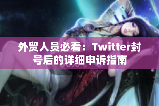 外贸人员必看：Twitter封号后的详细申诉指南