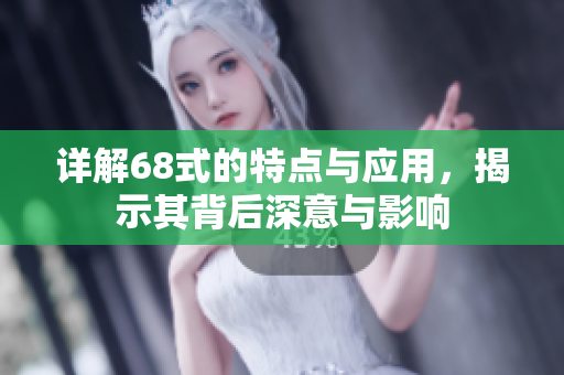 详解68式的特点与应用，揭示其背后深意与影响
