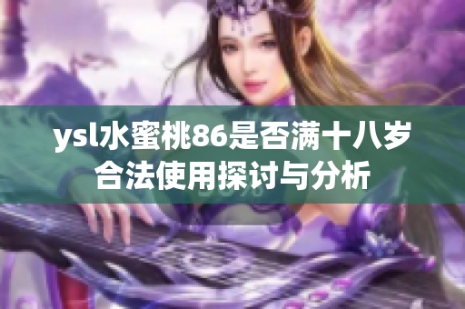 ysl水蜜桃86是否满十八岁合法使用探讨与分析