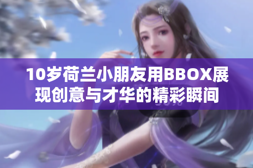 10岁荷兰小朋友用BBOX展现创意与才华的精彩瞬间