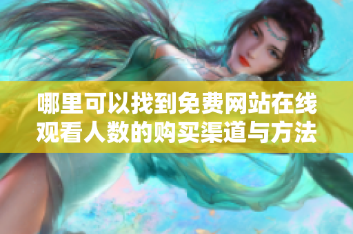 哪里可以找到免费网站在线观看人数的购买渠道与方法
